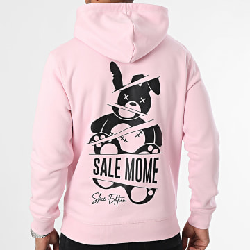 Sale Môme Paris - Sudadera con capucha Slice Edition Rabbit Rosa Negro