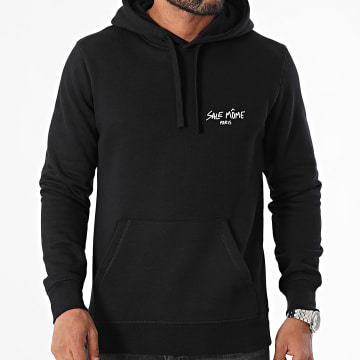 Sale Môme Paris - Felpa con cappuccio Black Script