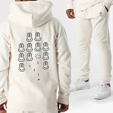 Sale Môme Paris - Pixel Konijn Beige Zwart Track Suit