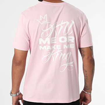 Yoann Kongolo (YK) - Kill Me Or Make Me King Oversize T-shirt Large Roze