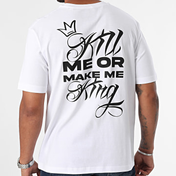 Yoann Kongolo (YK) - Kill Me Or Make Me King Oversize T-shirt Large Wit