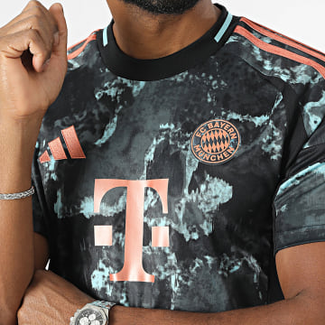 Adidas Sportswear - Maglia da calcio a righe del Bayern Monaco IZ3130 Nero