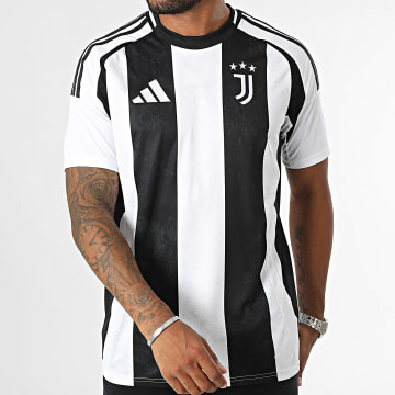 Adidas Performance - Juventus IS8002 Camiseta de fútbol a rayas negra y blanca