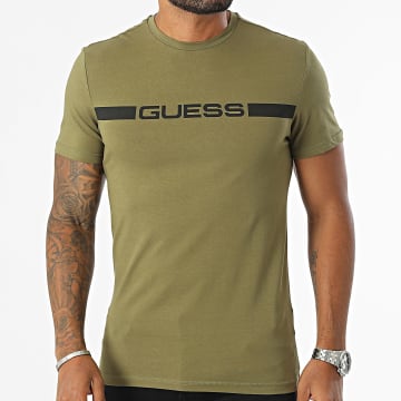 Guess - T-shirts U4BM01-K6YW1 Kaki Groen