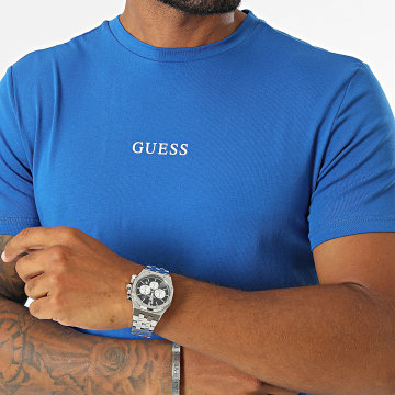 Guess - Tee Shirt U4BM11-K6YW1 Bleu Roi