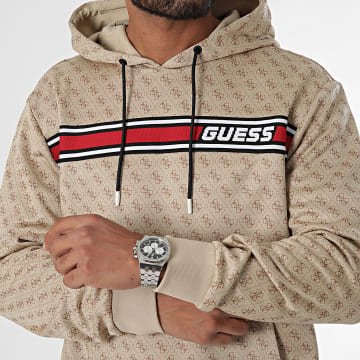 Guess - Sudadera con capucha Z4BQ30-FL04Q Beige