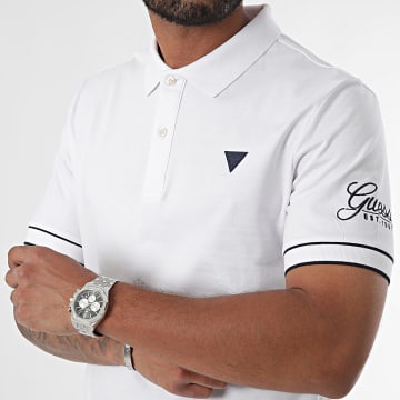 Guess - Polo Manga Corta M4BP60-K7O64 Blanco