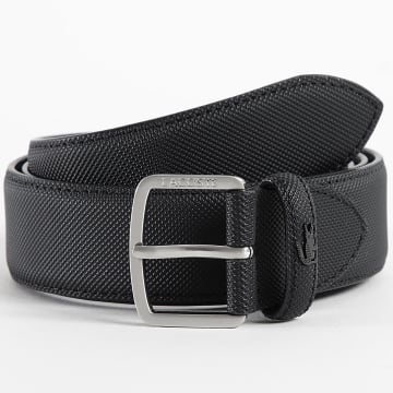 Lacoste - Ceinture Avec Logo Crocodile Noir