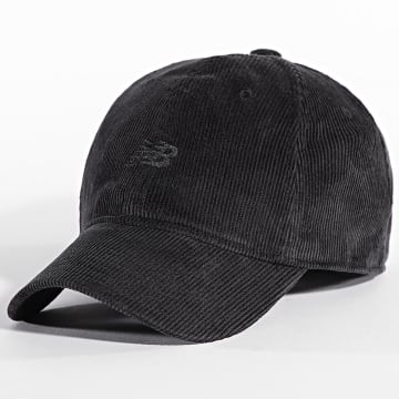 New Balance - Cappello a 6 pannelli in velluto a coste LAH43005 Nero