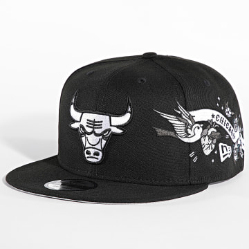 New Era - City Art 9Fifty Chicago Bulls Snapback Cap 60573281 Zwart