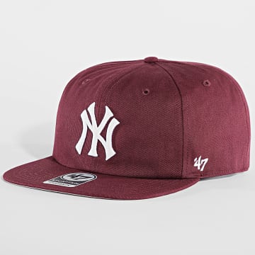 '47 Brand - Gorra a presión Captain NY Bordeaux