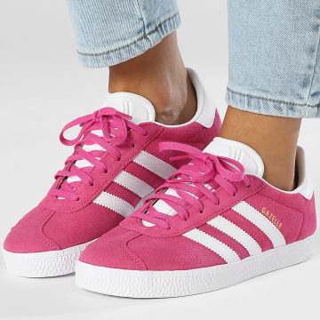 Adidas Originals - Gazelle J Sneakers Donna IF9801 Semi Lucid Fuchsia Footwear White Gold Metallic