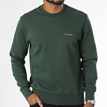 Calvin Klein - Repreve Micro Logo Crewneck Sweatshirt 9926 Donkergroen