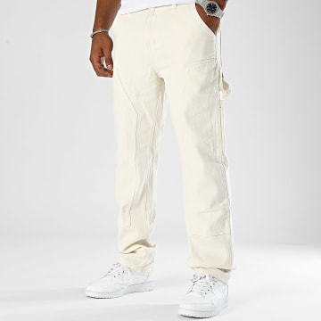 Frilivin - Relaxed Fit Beige Jeans