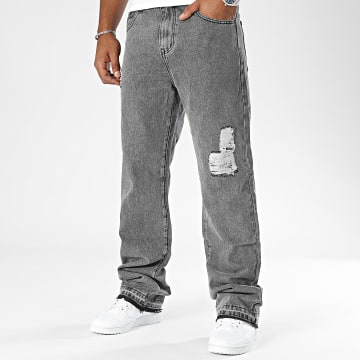 Frilivin - Houtskool Grijze Relaxed Fit Jeans