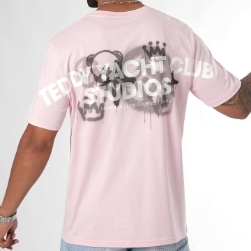 Teddy Yacht Club - Tee Shirt Oversize Large Studios Picto Rose