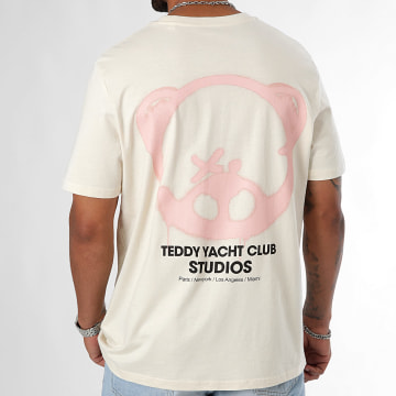 Teddy Yacht Club - Tee Shirt Oversize Large Studios Head Beige