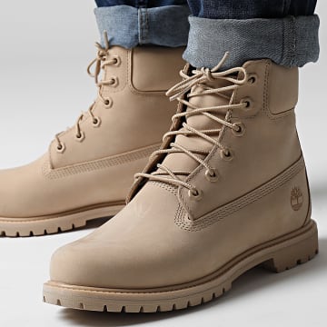 Timberland - Premium 6 In Lace Waterdicht A2HR8 Licht Beige Nubuck