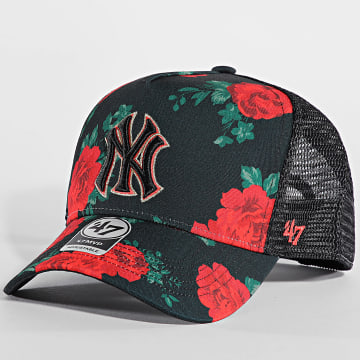 '47 Brand - MVP NY Trucker Cap Zwart Rood Groen Bloemen