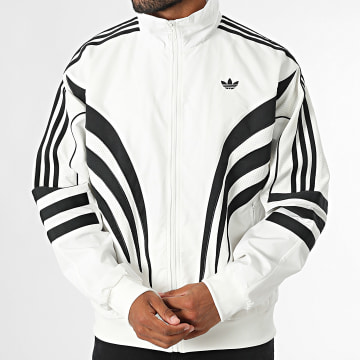 Adidas Originals - Chaqueta con cremallera a rayas IX6724 Blanco Negro