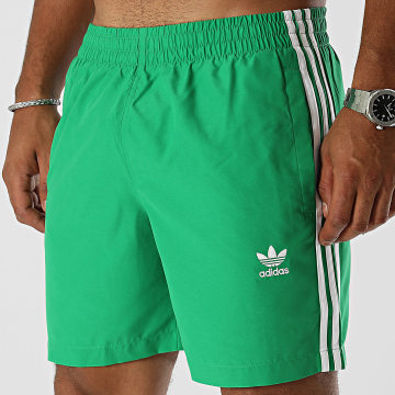 Adidas Originals - Short De Bain A Bandes Ori 3 Stripes IY1552 Vert