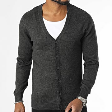 Frilivin - Gilet Gris Anthracite Chiné