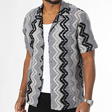 Frilivin - Gris Negro Camisa Manga Corta