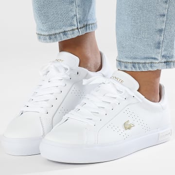 Lacoste - Baskets Femme Powercourt 2.0 2241 White Gold