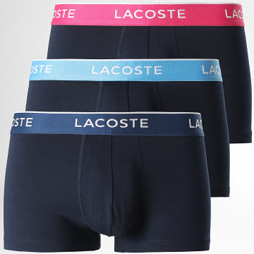 Lacoste - Lot De 3 Boxers Classic Bleu Marine