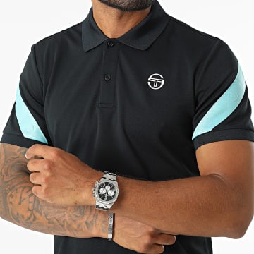 Sergio Tacchini - Diagonalley polo met korte mouwen 40771 Zwart