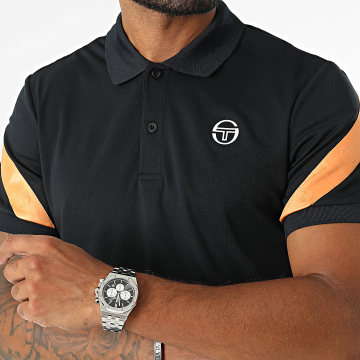 Sergio Tacchini - Diagonalley polo met korte mouwen 40771 Zwart