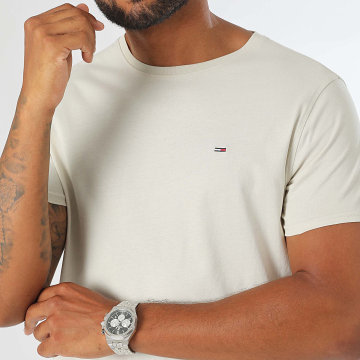 Tommy Jeans - Camiseta Tjm Xslim Jersey 4411 Beige