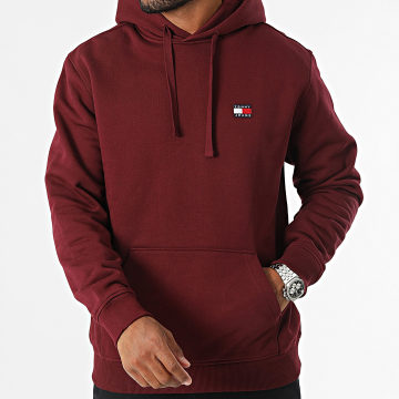 Tommy Jeans - Sweat Capuche Badge 7988 Bordeaux