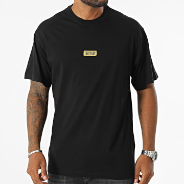 Versace Jeans Couture - Lacet Logo Tee 77GAHT08-CJ00T Zwart Goud