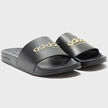 Adidas Sportswear - Claquettes Adilette Shower II0018 Noir Doré