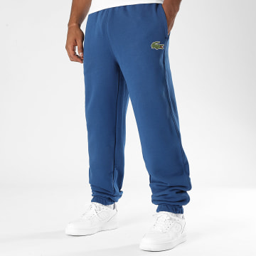 Lacoste - Pantalon Jogging Logo Brodé Crocodile Bleu Roi