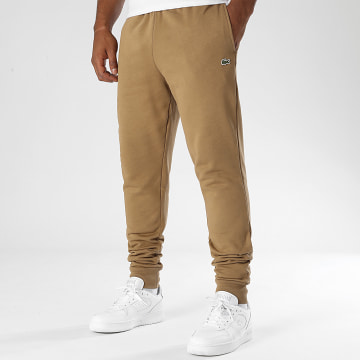 Lacoste - Pantalon Jogging Logo Brodé Crocodile Slim Fit Camel
