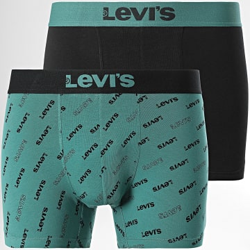 Levi's - Set van 2 boxershorts 701227428 Zwart Turquoise