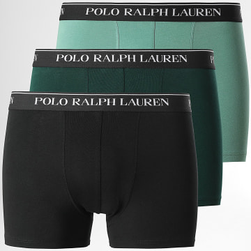 Polo Ralph Lauren - Set van 3 donkergroene zwarte boxershorts