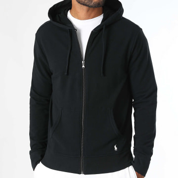 Polo Ralph Lauren - Originele Player Hooded Zip Sweat Top Zwart