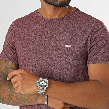 Tommy Jeans - Jaspe Slim T-shirt 9586 Bordeaux Chiné