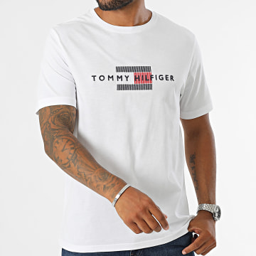 Tommy Hilfiger - Tee Shirt Flag Embro 6455 Blanc