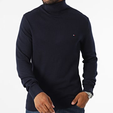 Tommy Hilfiger - Maglione a collo alto Pima Cotton Cashmere 8048 Navy