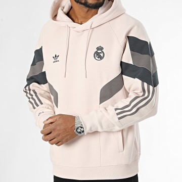 Adidas Originals - Real Madrid IM7466 Sudadera con capucha Rosa Claro