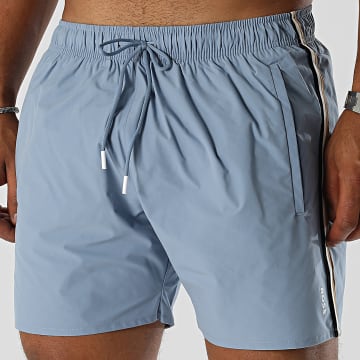 BOSS - Short De Bain A Bandes Iconic 50528291 Bleu