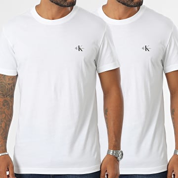 Calvin Klein - Lot De 2 Tee Shirts 0199 Blanc