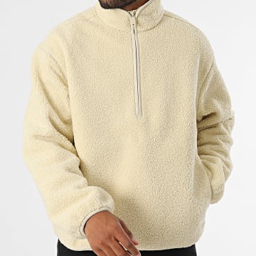 Calvin Klein - Sherpa Zip Sweat 6679 Beige