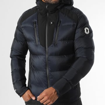 Comme Des Loups - Doudoune Chauffante Capuche Minnesota Bleu Marine