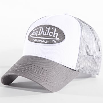 Von Dutch - Boston Trucker Cap 7030090 Wit Grijs Taupe