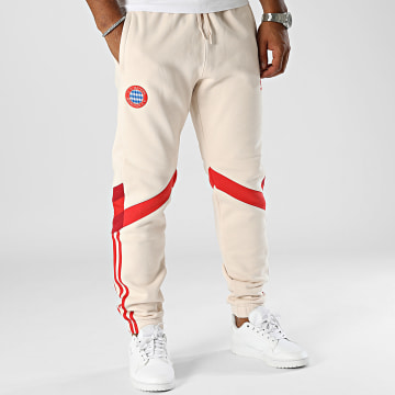 Adidas Originals - Bayern Munich IS6510 Pantalón de chándal con banda beige